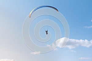 Paragliding sport summer paraglide parachute,  recreation