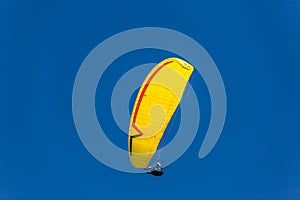 Paragliding Yellow Blue Sky
