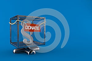 Paragraph symbol inside donation box
