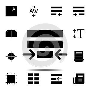 Paragraph, text icon. Simple glyph, flat vector of Text editor set icons for UI and UX, website or mobile application