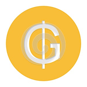 paraguayan guarani currency symbol icon