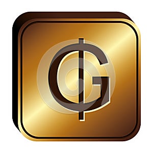 paraguayan guarani currency symbol icon