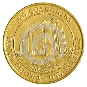 500 Paraguayan guaranies coin photo