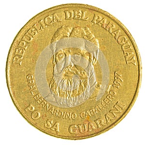 500 Paraguayan guaranies coin photo