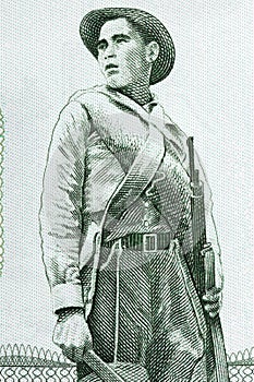 Paraguayan soldier portrait photo