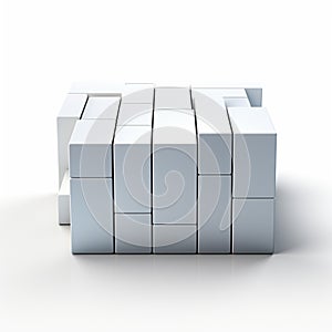 Parallel Block on white background