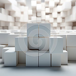 Parallel Block on white background