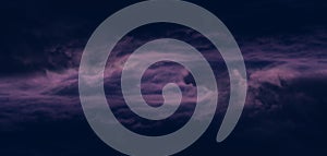 Parallel dramatic storm clouds space