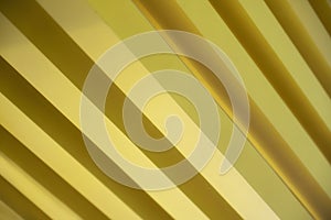 Parallel golden metallic bars, diagonal view