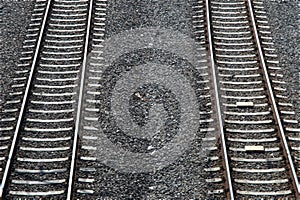 Parallel lines railway