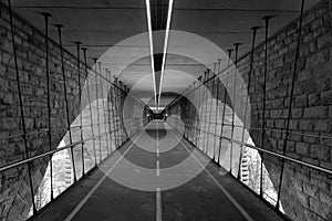 Parallel Underpass Through Geometric Arches