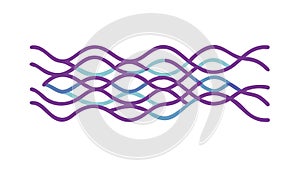 Parallel Wavy Lines with Gradient Effect, Abstract Fluid Pattern, vector design Generative AI