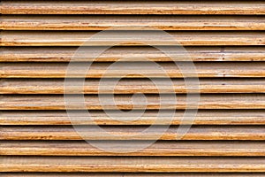 Parallel wooden slats texture. Wooden blinds, as an element of decor.