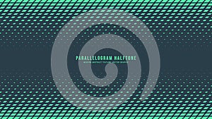 Parallelogram Halftone Vector Dynamic Border Eye Catching Abstract Background