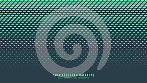 Parallelogram Halftone Vector Dynamic Velocity Eye Catching Abstract Background