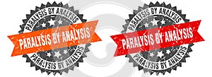 paralysis by analysis band sign. paralysis by analysis grunge stamp set