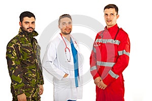 Paramedic,doctor and military