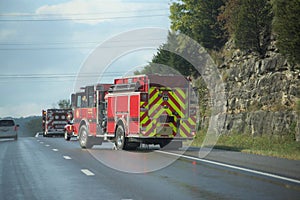 Paramedics and First Responders at an Accident