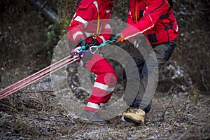 Paramedics mountain rescue service