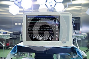 Parameters of the patient in the operating room photo