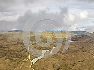 Paramo de Chingaza in Colombia, frailejones, espeletia grandiflora, endemic flowers of the paramo of south america, the lake of