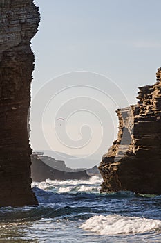 Paramotor on the beach