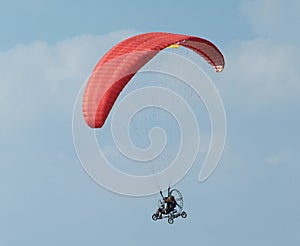Paramotor flying