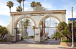 Paramount Pictures Movie Studio Entrance Sign