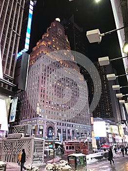 Paramount Theatre, Times Square, Manhattan, NYC. Winter