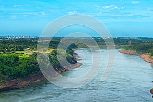 Parana River and Ciudad del Este photo