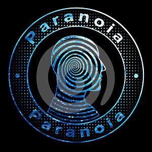Paranoia, Psychology Concept photo