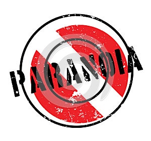 Paranoia rubber stamp