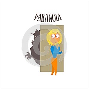 Paranoia Vector Illustration photo