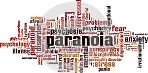 Paranoia word cloud