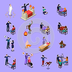 Paranormal Abilities Isometric Set