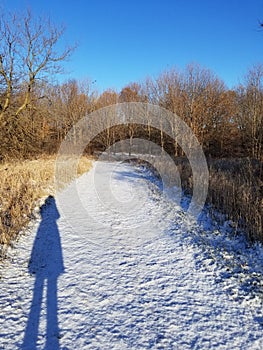 Paranormal snow shadow