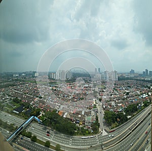 Paranormal view of Malaysia low housing and infrastructure