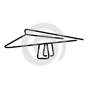 Paraplane icon, outline style