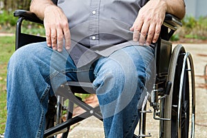 Paraplegic In Wheelchair