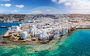 The Paraportiani Church located within the whitewashed houses of Mykonos