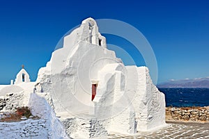 Paraportiani church in Mykonos, Greece