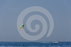 Parasail and boat