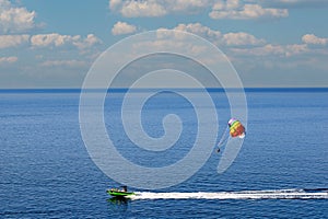 Parasailing Valtos beach Parga Greece