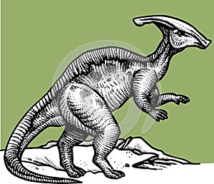 Parasaurus - prehistoric dinosaur photo