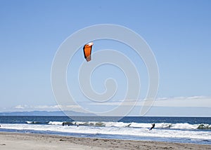 Parasiling at Stinson Beach California