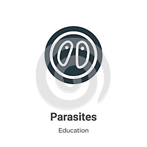 Parasites vector icon on white background. Flat vector parasites icon symbol sign from modern education collection for mobile