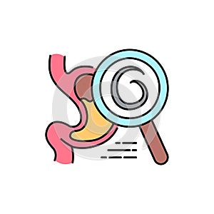 Parasitology color line icon. Pictogram for web page, mobile app photo