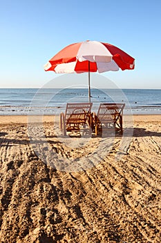 Parasol on beach