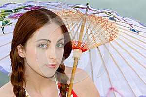 Parasol woman