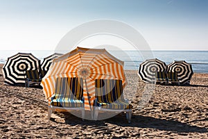 Parasols at the beach